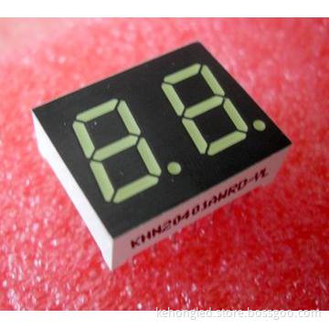 7 segment LED display 2 Digits pure green 0.56 inch